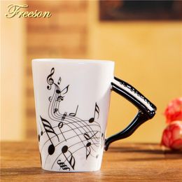 240/400ml Personalised Piano Porcelain Mug Music Coffee Cup Ceramic Tea Cup Cafe Coffee Mug Creative Tea Mug Tumbler Decoration