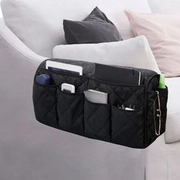 Storage Bags Accessories Cotton Blend Easy Use Waterproof Remote Control Cellphone Hanging Sofa Armrest Organizer With 14 Pockets Living