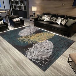 Nordic Minimalist Living Room Carpet, Coffee Table Carpet, Geometric Bedroom, Bedside Large Carpets, Machine Washable, Non-Slip