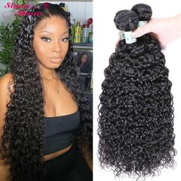 12A Water Wave Hair Bundles 1/3/4 Bundles Deal 100% Human Hair Extensions Brazilian Remy Curly Hair Weave 30 Inch Cheveux Humain