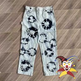 Men's Pants Tie Dyed CPFM.XYZ Jeans Men Women Best Quality Washed CPFM XYZ Oversize Denim Trouser J240409