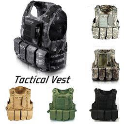 Military Vest Tactical Airsoft Combat Vest Army Molle Assault Equipment Outdoor Clothing CS Hunting Camouflage Vest