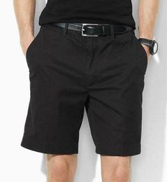 New USA Men Polo Casual Shorts Small Pony Embroidery Cotton Summer Boys Classic Beach Pants Solid Short Trunks S2XL White Black N5896955