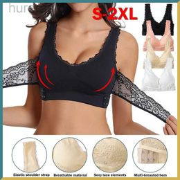 Bras Sexy Bras For Women Lace Bralette Solid Cross Side Buckle Brassiere Wireless Push Up Bras Women Lingerie Sleep Underwear S-3XL 240410