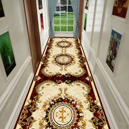 Carpet Living Room Bedroom Hotel Corridor Printed Floor Mat Coiled Material System New Chinese Carpet Coiled Material