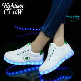 Sneakers USB Charging Luminous Sneakers Kids Flashing Shoes for Ghost Dance Led Glowing Sneakers Shoes for Boys Girls Light Up Shoes