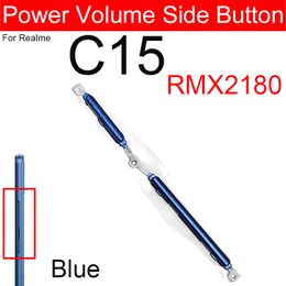 Power Volume Side Buttons For OPPO Realme C11 2021 C12 C15 C17 On Off Power Volume Up Down Side Keys Replacement Parts