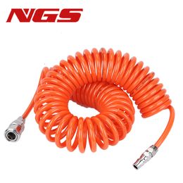 PU Pneumatic Polyurethane Spring Spiral Pipe 4*2.5mm 6*4mm 8*5mm 10*6.5mm 12*8mm 14*10mm 16*12mm Air Compressor Pressure Hose