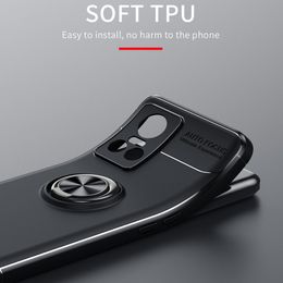 KEYSION Shockproof Phone Case for Realme GT Neo 3 2 2T Soft Silicone Ring Stand Phone Cover for OPPO Realme 9 5G Speed Q3S Q3T