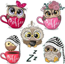 Clear Animal Coffee Owl Transparent Silicone Rubber Stamp and Metal Die Sheet Cling Scrapbooking DIY Cute Pattern Photo Album