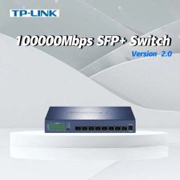 Switches Tplink 10gb Ethernet Switch Gigabit 10000mbps SFP+ Optical Ports Desktop Antminer 2.5G Hub TLST1008f Internet Splitter