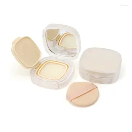 Storage Bottles 15g Square Air Cushion Box Puff Mirror Portable BB Foundation Powder Cosmetics Empty Makeup Packaging Materials For Travel