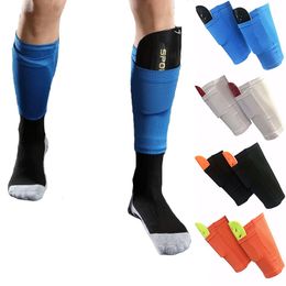 A Set Soccer Protective Socks With Pocket For Football Shin Pads Leg Protector Calf Sleeves Adult Shin Guard Support Sock
