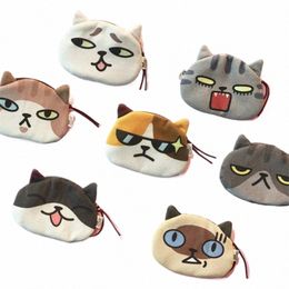 carto Cat Coin Purses Women Wallets Small Cute Animal Card Holder Key Bag Mey Bags for Girls Ladies Purse Kids Children 11il#