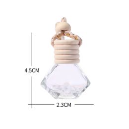 1/5pcs Car Perfume Pendant Hanging Bottle Essential Oils Perfume Bottle Car Air Freshener Diffuser Automobiles Ornaments