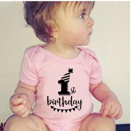 My 1st Birthday Onesie First Birthday Baby Clothes Newborn Toddler Body Baby Girls Boys Bodysuit Rompers Outfit Baby Gift