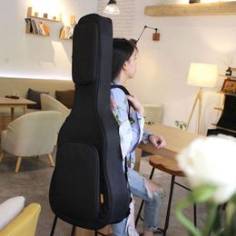 39/40/41 Inch Acoustic Classical Guitar Bag Case Backpack Adjustable Shoulder Strap Portable Thicken Padded Black