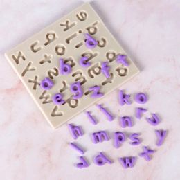 Capital Lower Case Letter Silicone Sugarcraft Mold Cookie Cupcake Chocolate Baking Mold Fondant Cake Decorating Tools