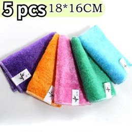 Bamboo Fiber Magic Wipes Streeploos Microfiber Anti-grease Cloths Kitchen Hydrophilic Natural Rags For Washing Dishes Cleaning