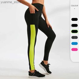 Yoga Outfits 2023 Yoga Pants Womens Pocket Yoga Legs Fitness Sports Legs Running Pants Ultra Thin High Elastic Gym Legs Y240410