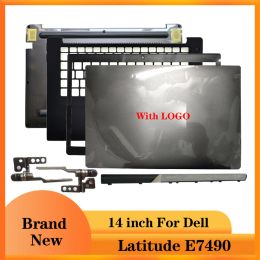 Cases NEW For Dell Latitude E7490 7490 NonTouch Laptop Case LCD Back Cover/Front Bezel/Hinges/Hinge Cover/Palmrest/Bottom Case Black