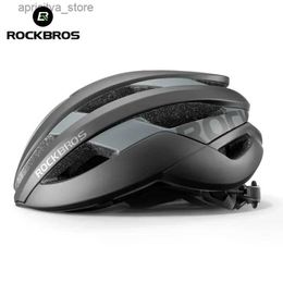 Cycling Helmets ROCKBROS Cycling Helmet Ultralight Safety Road Mountain Bike Helmet Adjustab Intergrally-molded Outdoor Racing Road Helmet L48