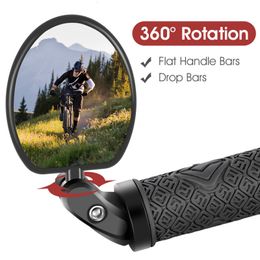 Cycling Rearview Mirror Mountain Road Bike Folding Rearview Mirror Bicycle Anti-collective Rearview Mirror with Reflective Sheet