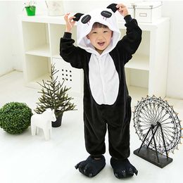 Children Clothing Panda Animal Pajamas Cosplay Costumes Unisex robe kids clothes Boys Girls Flannel Sleep Tops Onesies Pyjama