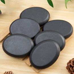 1/7pcs Natural Face Massage Stone Lava Basalt Hot Stone for Spa Massage Therapy Body Facial Massage Therapy Stone