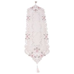 Quality New Table Runner Embroidered Floral Table Cloth Pattern:#2 flower Size:40X150cm