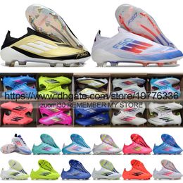 Send With Bag Quality 2024 New Football Boots F 50 Legacy Of Speed FG TF Turf Messi Soccer Shoes For Mens Training Comfortable Leather Knit Football Cleats Size US 6.5-11.5