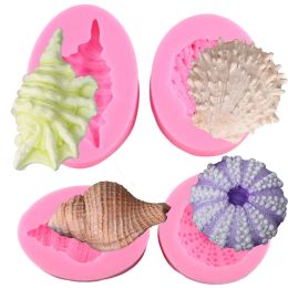 1Pcs Silicone Shellfish Starfish Shell Soap Mould Cookie Candy Baking Mould Mould Crafts DIY Kitchen soap Tools Home Decor