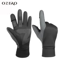 Sweatshirts OZERO Work Gloves Winter Thermal Men Women Touch Screen Water Resistant Windproof Anti Slip Heated Glove Hands Warm for Hiking