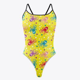 Hubibr 2023 New Sexy One Piece Swimsuit Women Swimwear Cut Out Bathing Suit Summer Push Up Monokini Print Swim Suit Beach Wear