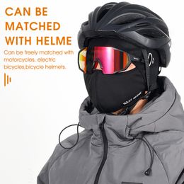 WEST BIKING Winter Balaclava Face Cover Thermal Cap Windproof Fleece Helmet Liner Ski Sport Men MTB Bicycle Cycling Skull Hat