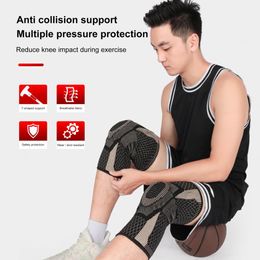 Sports Safety Knee Sleeve Pads Elastic Non-slip Flexible Professional Knitted Knee Elbow Support Brace Cover for Cycling