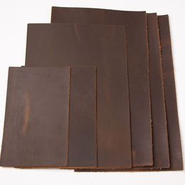 2mm Dark brown Natural Cow Skin Leather Crazy Horse tanned Leather Color Genuine Leather Diy Leather Craft for Belt Wallet Bag