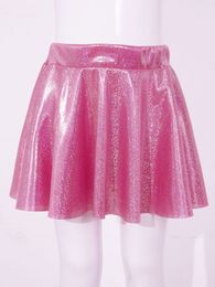 Kids Girls Ballet Dance Skirt Children Gymnastics Workout Practise Mini Skirt Teens Disco Jazz Dancing Performance Costumes