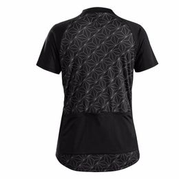 Women Cycling Jersey Short Sleeve Black Racing Sport MTB Bike Jersey Breathable Summer Cycling Shirt Bicycle Clothing