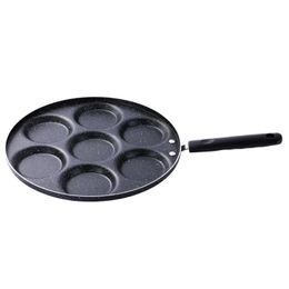 7 Holes Eggs Frying Pot Omelette Pan Non-stick Egg Pancake Steak Omelette Pans Kitchen Cooking Breakfast Maker