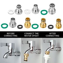 Faucet Tap Connector Kitchen Aerator Adapter Water Saving Adaptor Tap Adapters Brass Quick Connector Garden Hose Adaptor