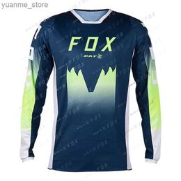 Cycling Shirts Tops Mens Long Sleeve Downhill Jersey BAT Motocross Shirt Enduro DH Motorcycle Jersey Mountain Bike T-Shirts Y240410