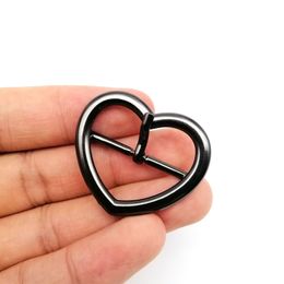 5pc Metal Inner Wide 20 24 31 39mm Heart Shape Adjust Roller Pin Buckle Snap Ring Leather Bag Handbag Shoulder Strap Belt Repair