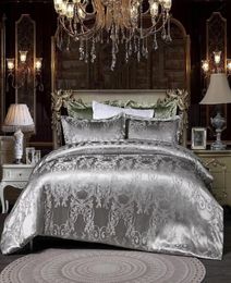 Luxury designer bedding sets sation silver queen bed comforters sets cover embroidery europe stylish king size bedding sets5099103