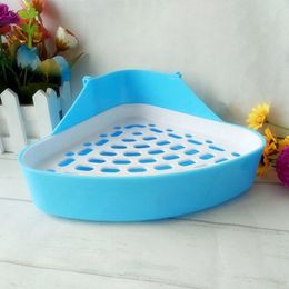 Pet Bunny Potty Corner Toilet Bigger Pan Pet Toilet Potty Trainer Detachable Pet Cage For Rabbit Bunny Guinea Pig