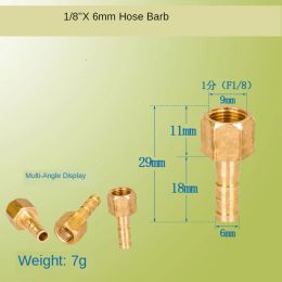 Brass Hose Fitting 4mm 6mm 8mm 10mm 19mm Barb Tail 1/8" 1/4" 1/2" 3/8" BSP Female Thread Copper Connector Joint Coupler Adapter