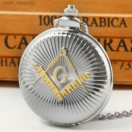 Pocket Watches High Quality Luxury Silver Quartz Pocket es Casual Fashion Men Women Pendant Necklace Chain Clock Pocket FOB Y240410