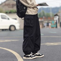 Pantaloni maschili Hong Kong Style Trendy più semplice per il match Nono Student Leisure Cargo