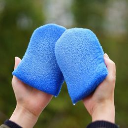 2/6pcs Car Waxing Gloves Applicator Mitts Polishing Sponge Wax Foam Applicator Pad For Car Cleaning Auto Detailing P1Z1