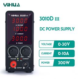 YIHUA 30V 60V 10A 5A Adjust DC Power Supply LED Digital Lab Bench Power Source Stabilised Power Supply Voltage Regulator Switch
